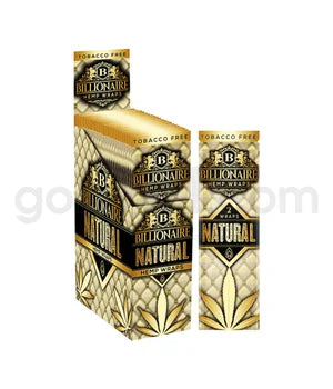 Billionaire Hemp Wraps 2pk 25ct/bx-Natural