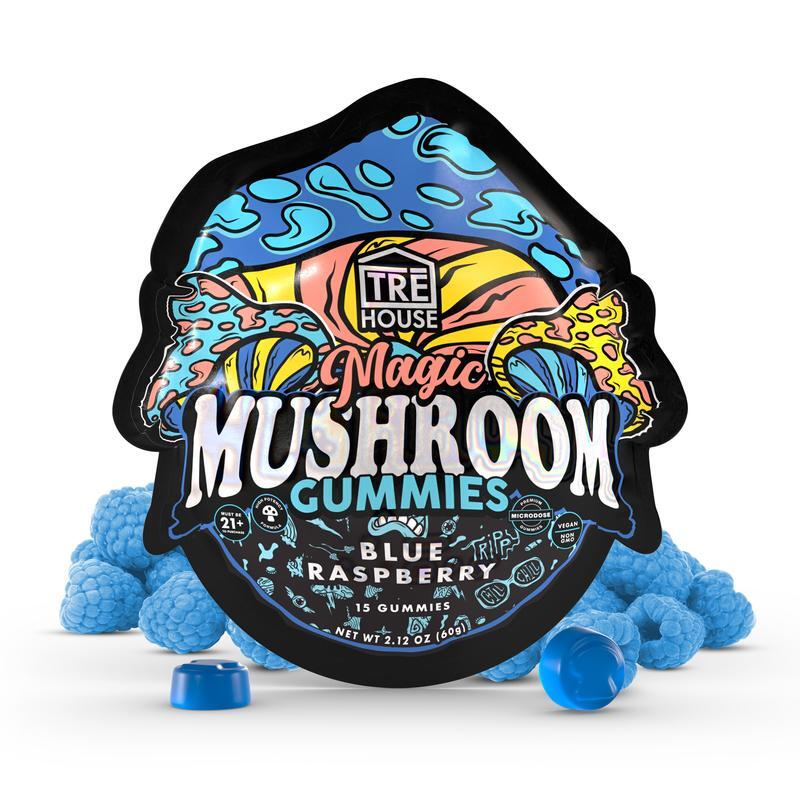 Tre House Magic Mushroom Gummies - Blue Raspberry