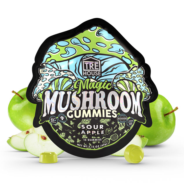 Tre House Magic Mushroom Gummies - Sour Apple