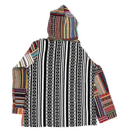 Colorado Zippered Patchwork Hoody Jacket Small