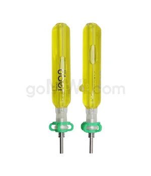 Uber Glass 5" Freezable Nectar Collector Steel Tip - Yellow - TPCSUPPLYCO