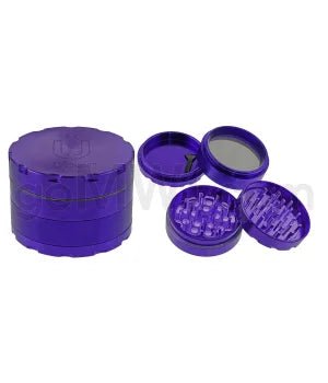 Uber Grinder 4 pc CNC 76mm 3" Purple 10PC/BX - TPCSUPPLYCO