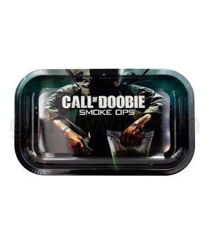 V Syndicate 11x7in Medium Rolling Tray - Call of Doobie - TPCSUPPLYCO