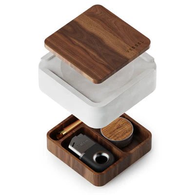 Vessel Ash 5.9" 3PC Ashtray w/ Hidden Storage - TPCSUPPLYCO