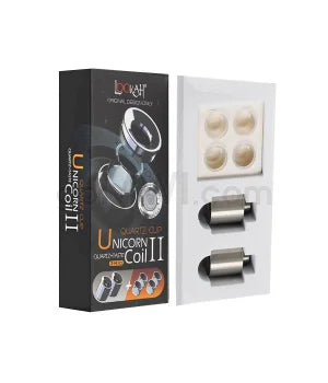 Lookah Unicorn Quartz Coils #2 - 2CT Atomizers & 4CT Cups