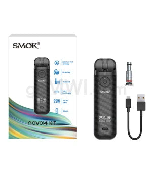 Smok Novo 4 Kit 800 mAh- Black Carbon Fiber