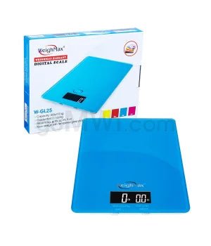 WeighMax GL - 25 11kg x 25 lbs Kitchen Scales - Blue - TPCSUPPLYCO