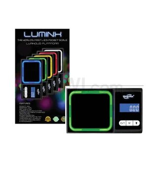 WeighMax Lux - 100 100g x 0.01g Pocket LED Scales - Green - TPCSUPPLYCO