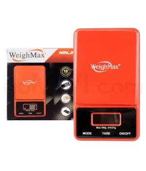 WeighMax NJ - 100 100g x 0.01g Pocket Scales - Red - TPCSUPPLYCO