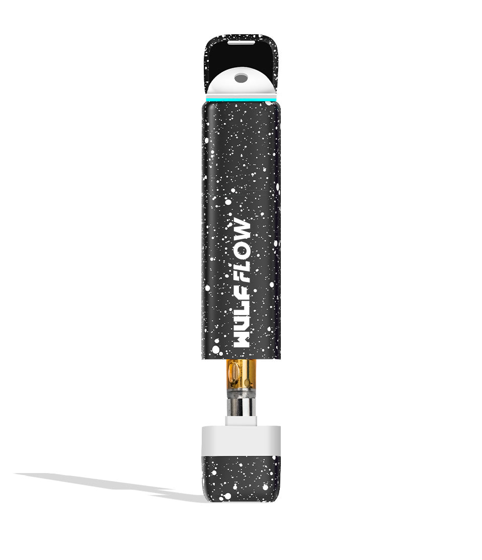 Black-White Spatter Wulf Mods Flow Battery with Cart Showing