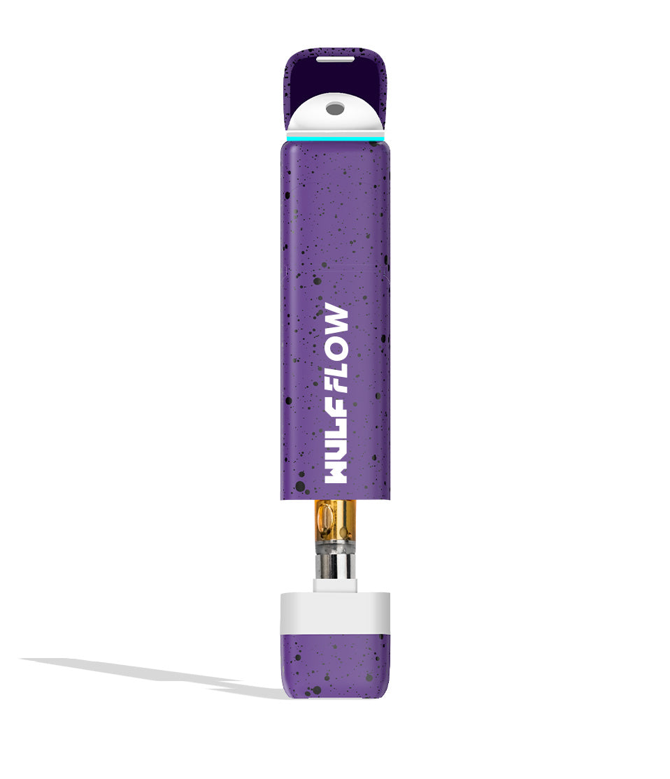 Purple-Black Spatter Wulf Mods Flow Battery with Cart Showing