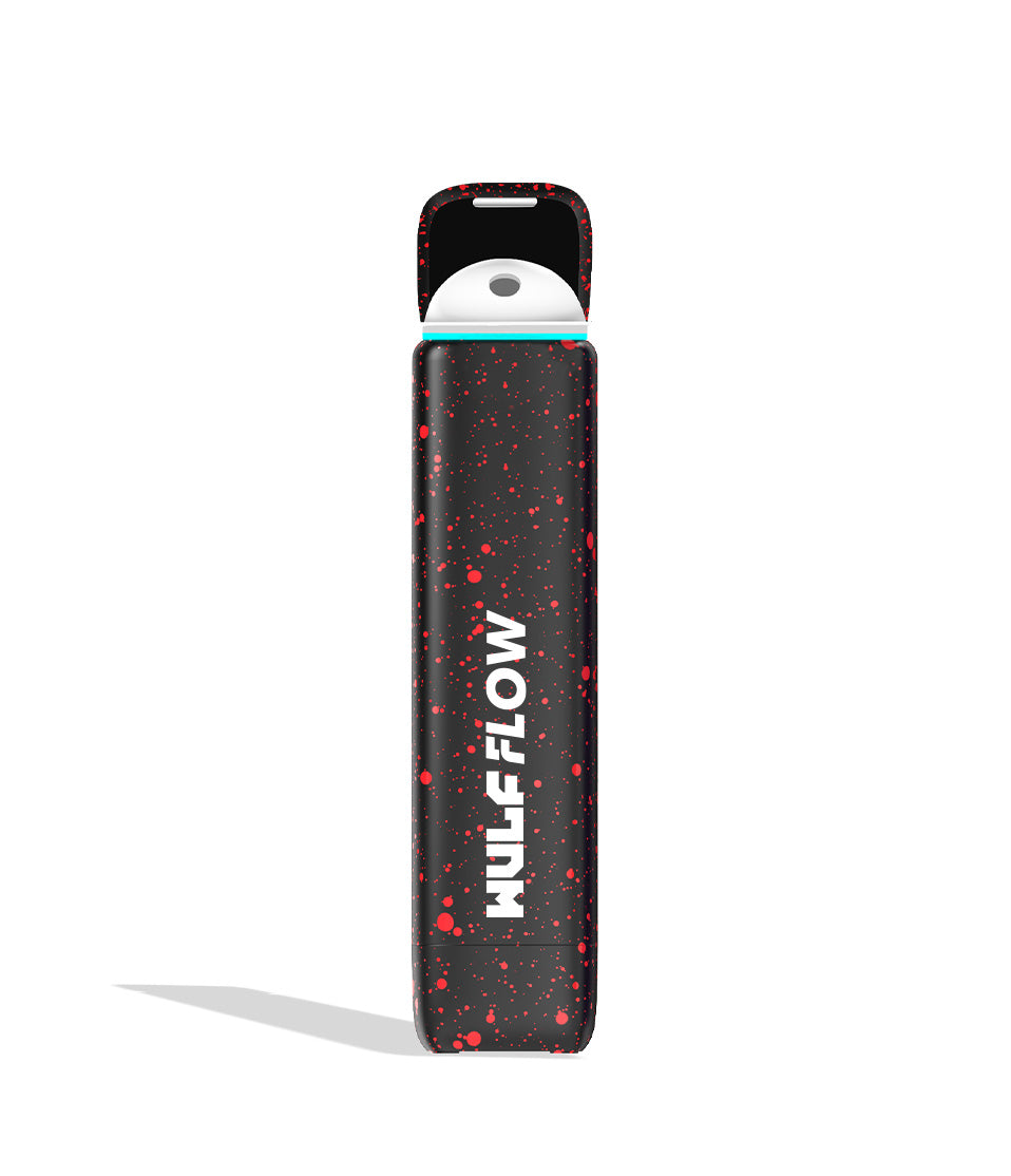 Black-Red Spatter Wulf Mods Flow Battery Open Lid