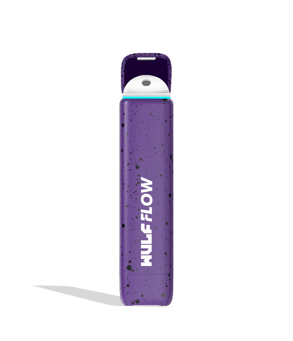 Purple-Black Spatter Wulf Mods Flow Battery Open Lid