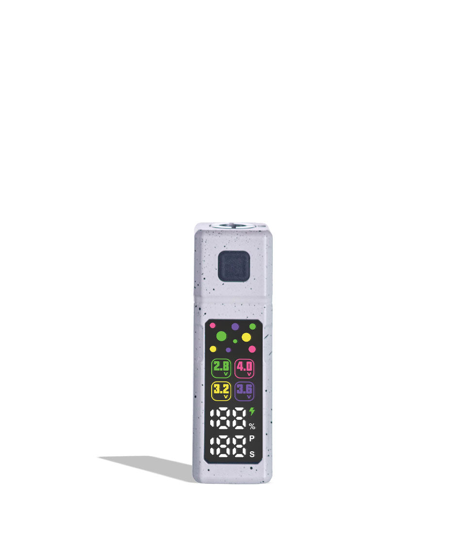 White-Black Spatter Wulf Mods Grid 510 Variable Voltage Battery