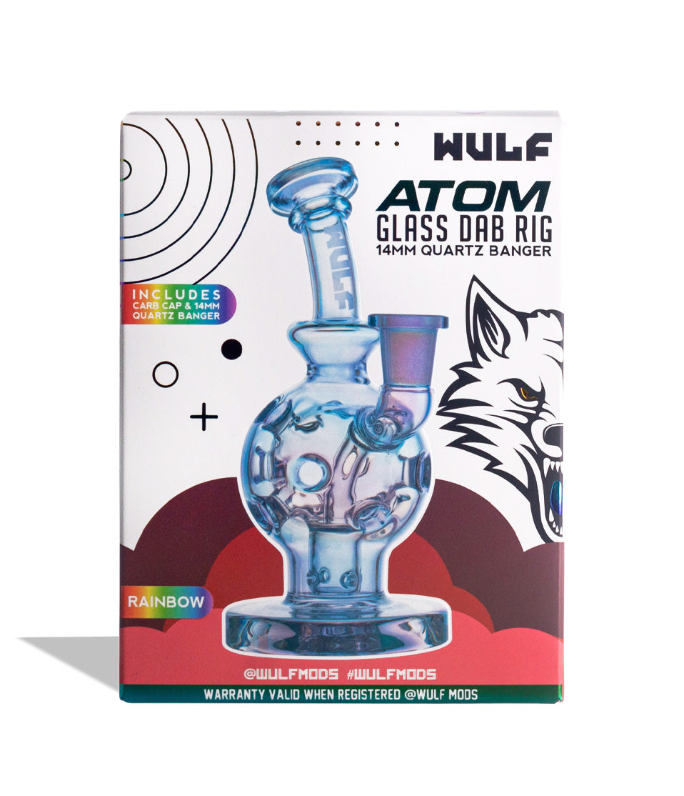 Full Color Wulf Mods Atom 14mm Dab Rig Packaging