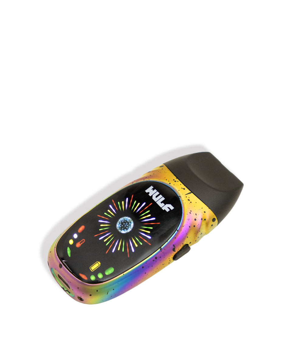 Full Color Spatter Wulf Mods Faze Portable Dry Herb Vaporizer Down View