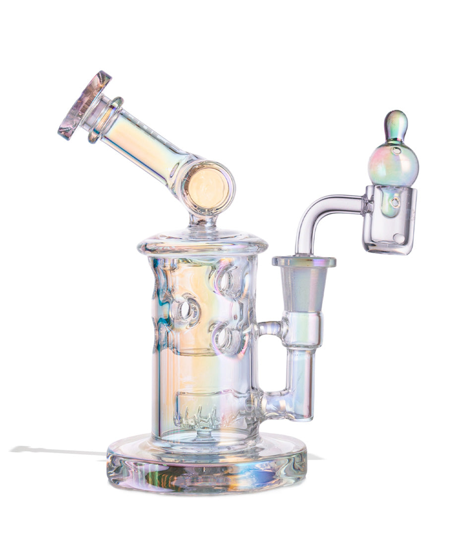Full Color Wulf Mods Tyde 14mm Dab Rig with Quartz Banger