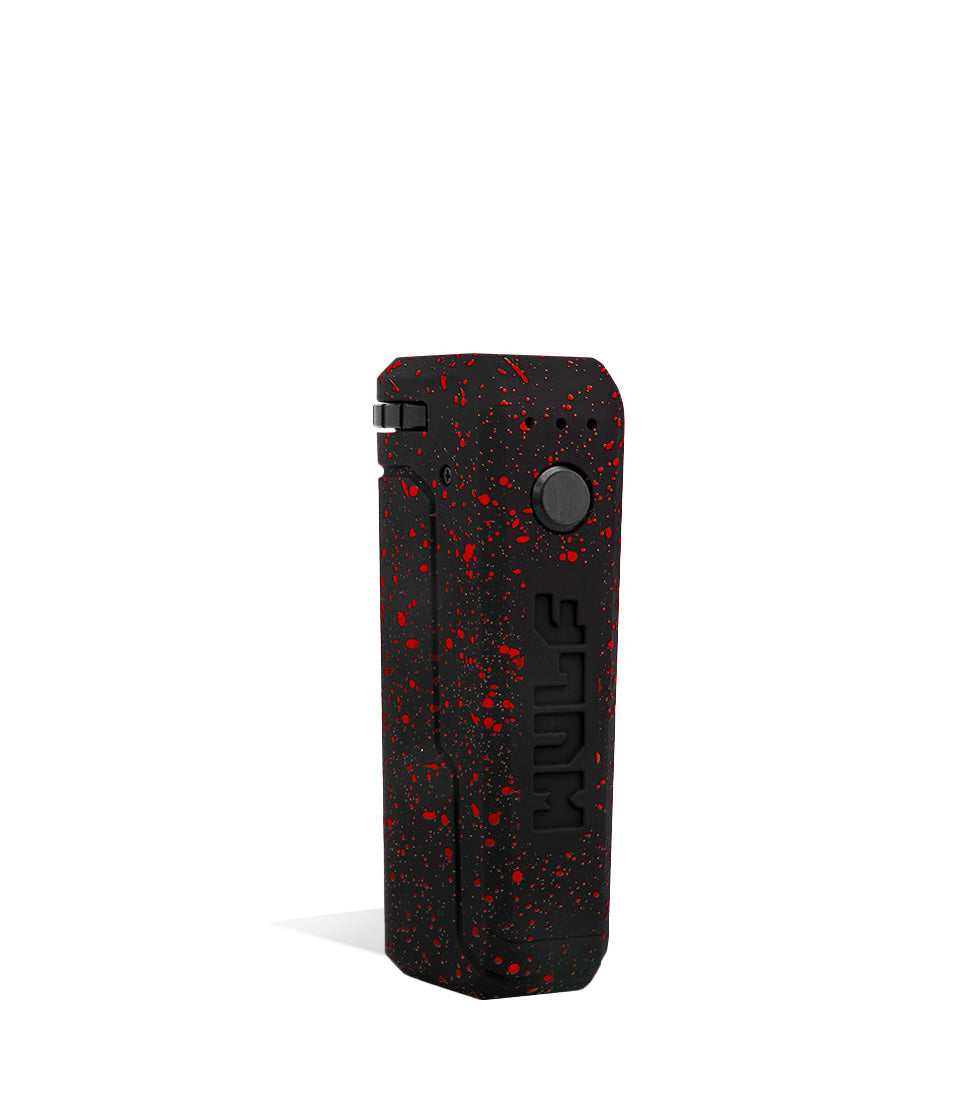 Black-Red Spatter Wulf Mods UNI Adjustable Cartridge Vaporizer Side View