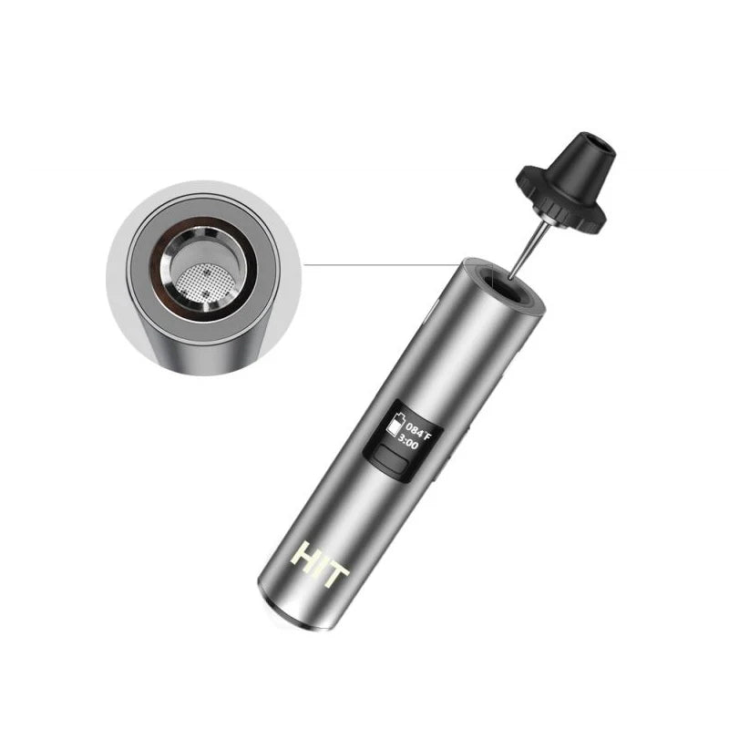 Yocan HIT 1400mAh Dry Herb Vaporizer - Silver - TPCSUPPLYCO