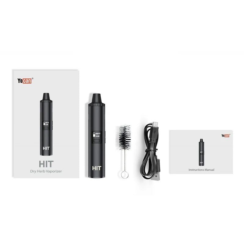 Yocan HIT 1400mAh Dry Herb Vaporizer - Black