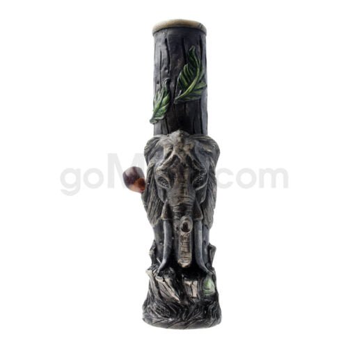 12″ Ecuadorian Polyresin Waterpipe- Elephant - TPCSUPPLYCO