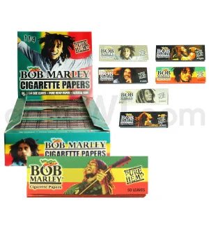 Bob Marley Rolling Paper 1 1/4" 50/pk 25ct/bx 24/cs - TPCSUPPLYCO